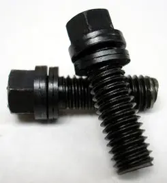 Proform - Wedge-Locking Header Bolts Hex Head 3/8 Diameter X 3/4In. Black Oxide 12 Pcs 1