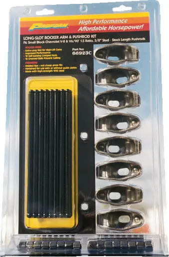 Proform - Engine Rocker Arm And Pushrod Kit Long Slot Style 1.5 Ratio 3/8 Stud Small Block Chevy 1