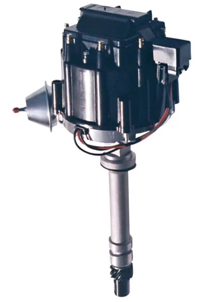 Proform - Hei Distributor Racing Type W/Vacuum Advance Black Cap Unpolished Chevy V8 Engines 1