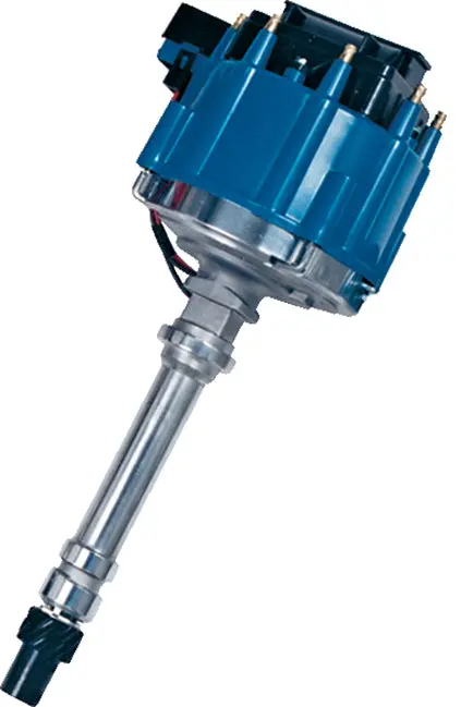 Proform - Hei Distributor Racing Type W/O Vacuum Advance Blue Cap Polished Chevy V8 Engines 1