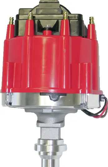 Proform - Hei Distributor Racing Type W/O Vacuum Advance Red Cap Polished Chevy V8 Engines 1