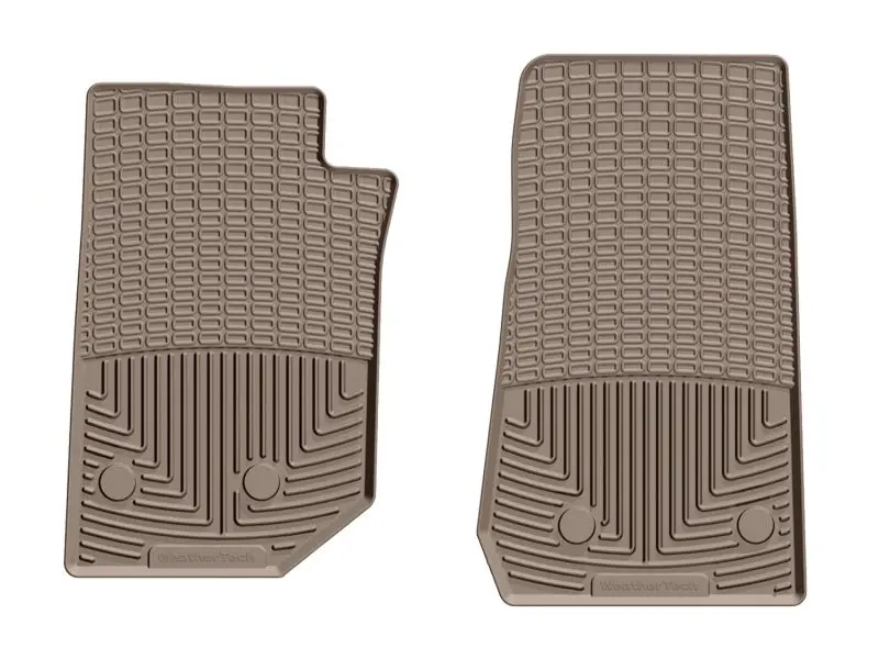 Weathertech 14-16 Jeep Wrangler Unlimited Front Rubber Mats - Tan 1