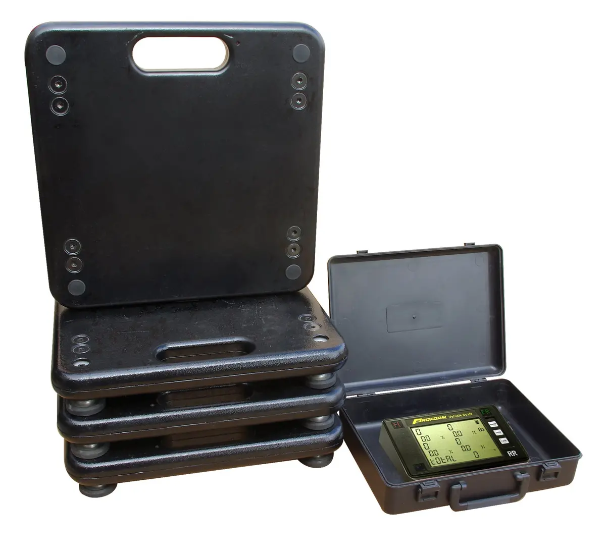 Proform - Vehicle Wireless Scale System 7,000 Lb Capacity 1,750 Lb Per Pad Rating Includes 4 Pads 1