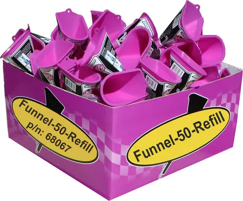 Proform - No-Mess' Funnel Refill Pack 50 Pieces Of Part #68068 Funnel Units This Is A Refill Package For Part #68069 P.O.P. Store Display That Holds 100 Funnels Sold As One Set Of 50 Pieces 1