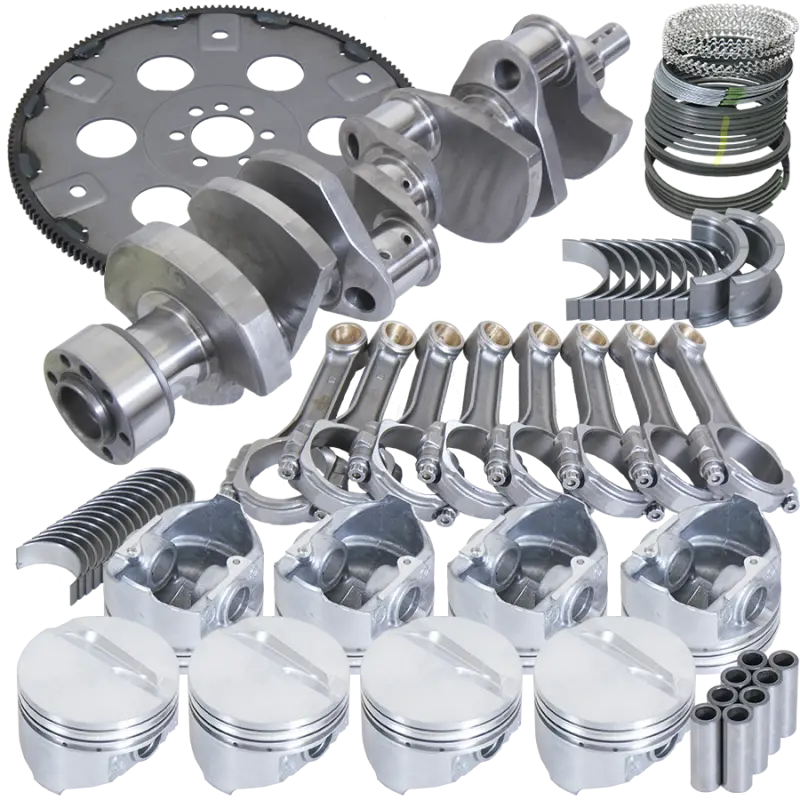 Eagle Chevy 350 1Pc 3.750In Crank 5.700In I-Beam Rods 4.000In Pistons 168 Tooth Fp Balanced Assembly 1
