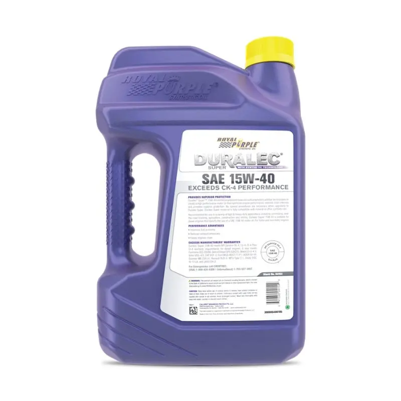 Royal Purple Duralec Super Diesel 15W-40 Ck-4 Motor Oil - 1 Gallon 2
