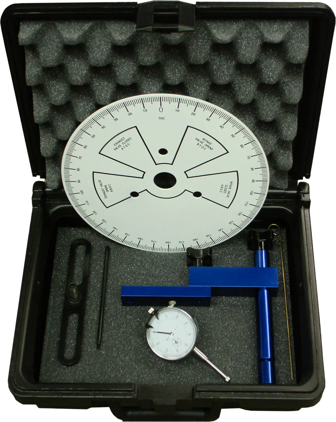 Proform - Camshaft-Degree Wheel Kit Universal 9In. Wheel With Dial Indicator Steel And Billet Aluminum Adjustable Blue Billet Aluminum Indicator Mount 1