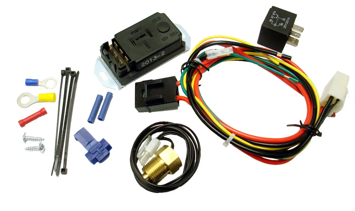 Proform - Electric Fan Controller Adjustable 150-240-Degree Range Thread-In Probe Sensor 1