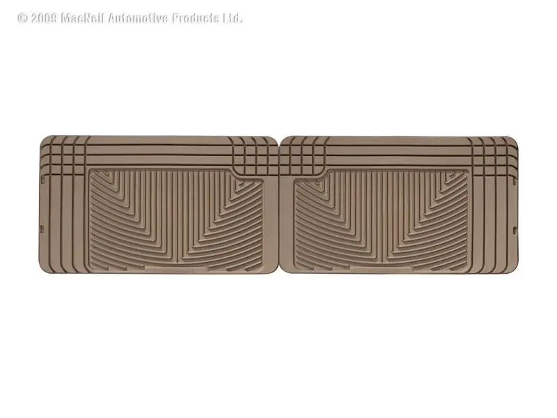 Weathertech 96 Gmc Rally Van Rear Rubber Mats - Tan 1