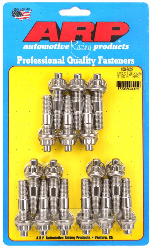 Arp M10 X 1.25 X 55Mm Broached Stud Kit 16Pcs 1