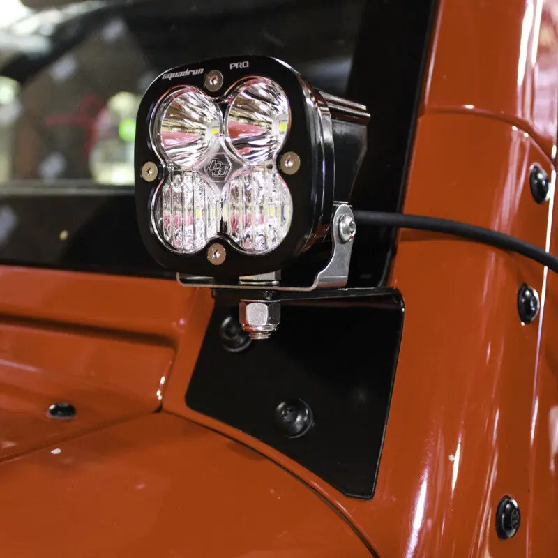 Baja Designs 07-18 Jeep Wrangler Jk Xl80 Drive/Combo A-Pillar Kit - White 1