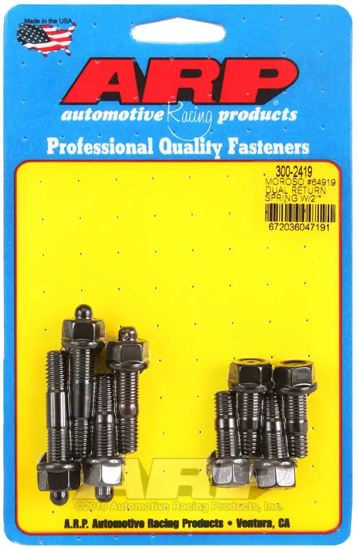 Arp Moroso 64919 Dual Return Spring W/2In Spacer Plate Pro Series Carb Stud Kit 1