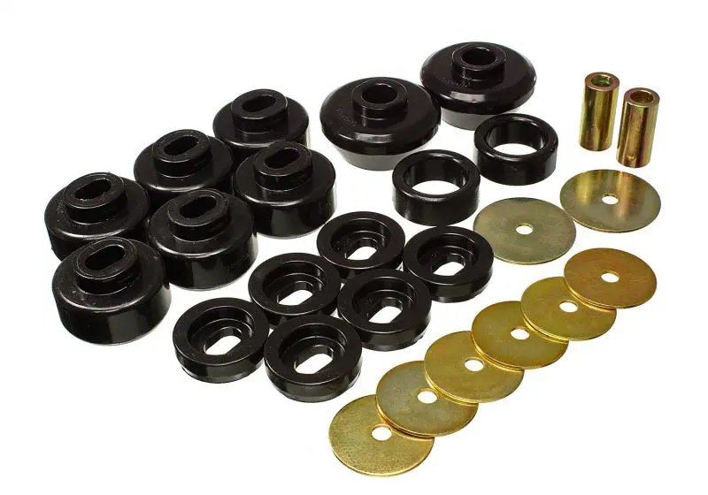 Energy Suspension 07-13 Chevrolet Silverado 1500/Gmc Sierra 1500 4Wd Body Mount Bushing Set - Black 1