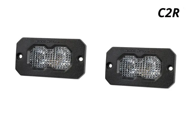Diode Dynamics C2r White Flood Flush Mount Led Pod (Pair) 1