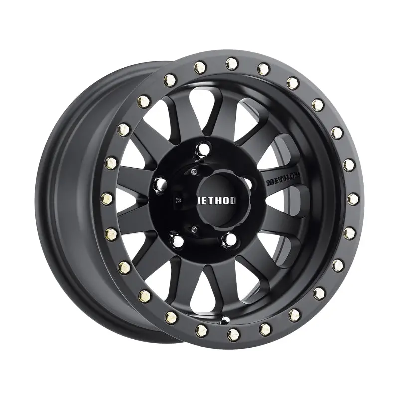 Method Mr304 Double Standard 15X10 -50Mm Offset 5X5.5 108Mm Cb Matte Black Wheel 1