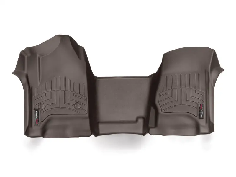 Weathertech 2014+ Chevrolet Silverado (Crew Cab And Double Cab) Front Floorliners - Cocoa 1