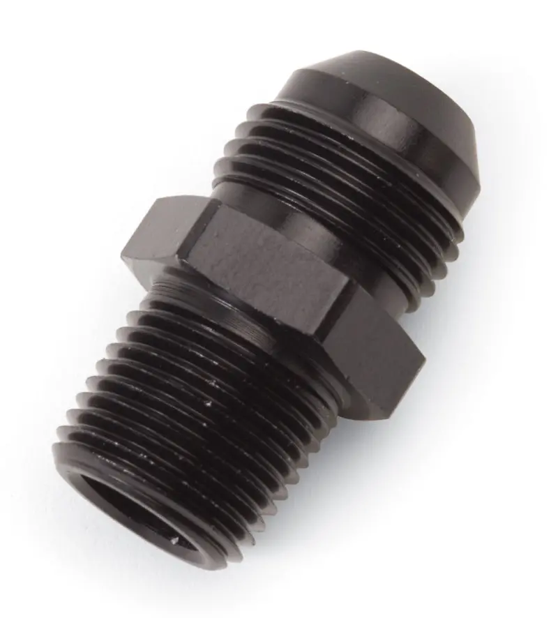 Russell Performance -6 An To 1/4In Npt Straight Flare To Pipe (Black) 1