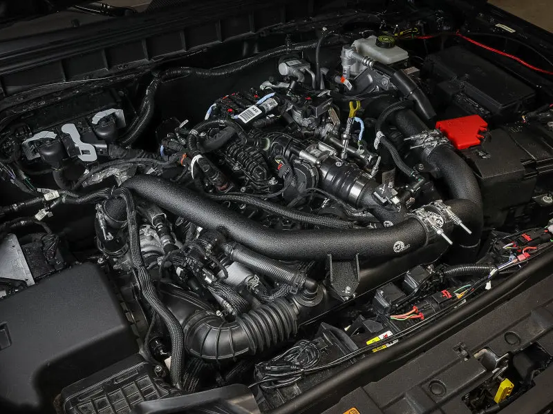 Afe 21-22 Ford Bronco V6-2.7Ltt Bladerunner 2.75In Alum Cold Charge Pipe - Black 2
