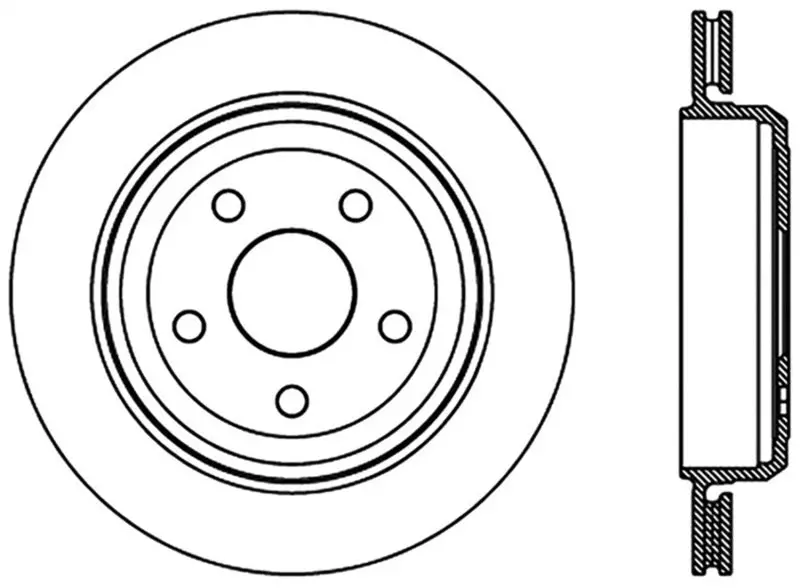 Stoptech Slotted Sport Brake Rotor 2011-2017 Jeep Cherokee (Excludes Srt8) 1
