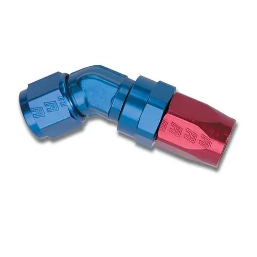 Russell Performance -8 An Red/Blue 120 Degree Full Flow Swivel Hose End (With 3/4In Radius) 1