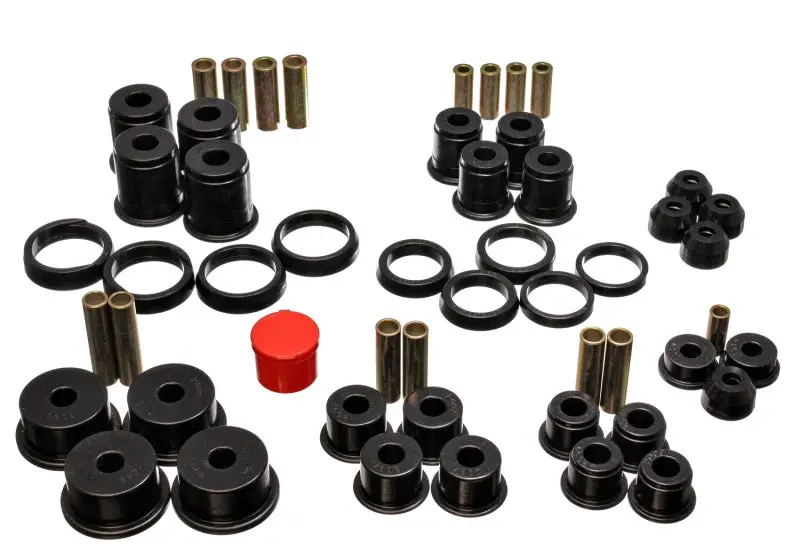Energy Suspension 84-01 Jeep Cherokee/Wagoneer/Comanche Black Hyper-Flex Master Bushing Set 1
