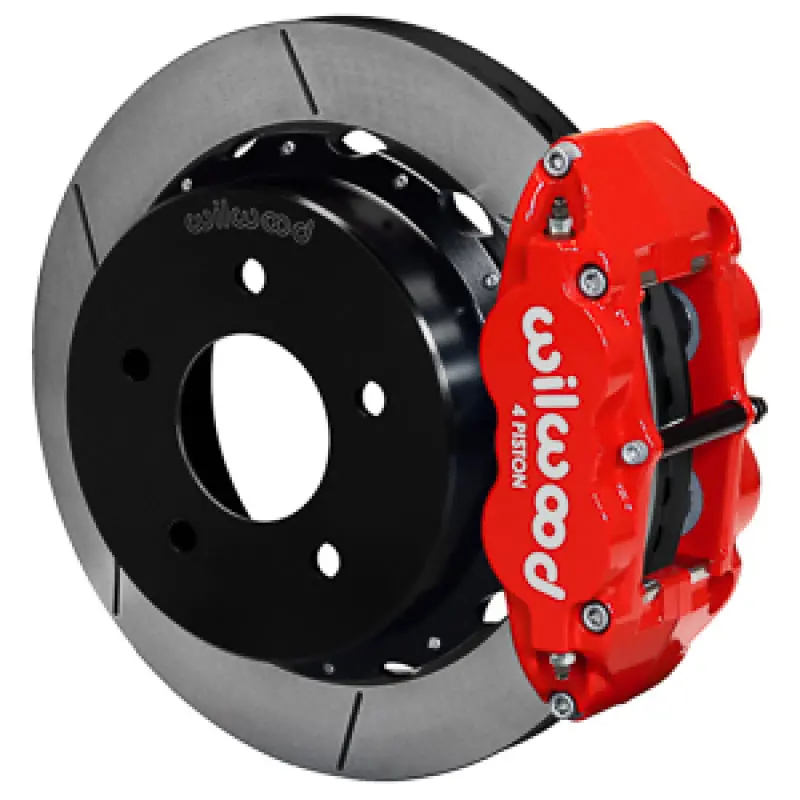 Wilwood 1988-1998 Chevy Silverado Superlite 4R 14.00X1.10In Gt Slotted Rear Drum To Disc Conversion - Red 1