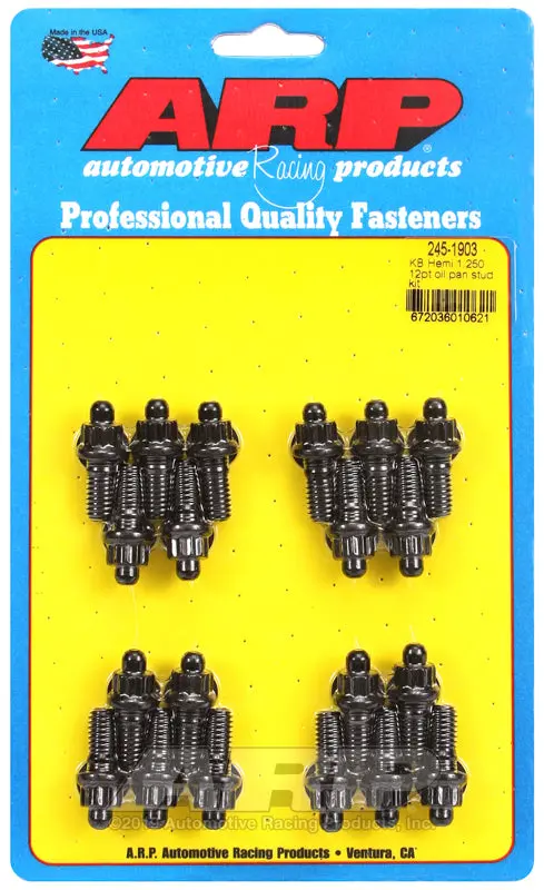 Arp Kb Hemi 1.250In 12Pt Oil Pan Stud Kit 1
