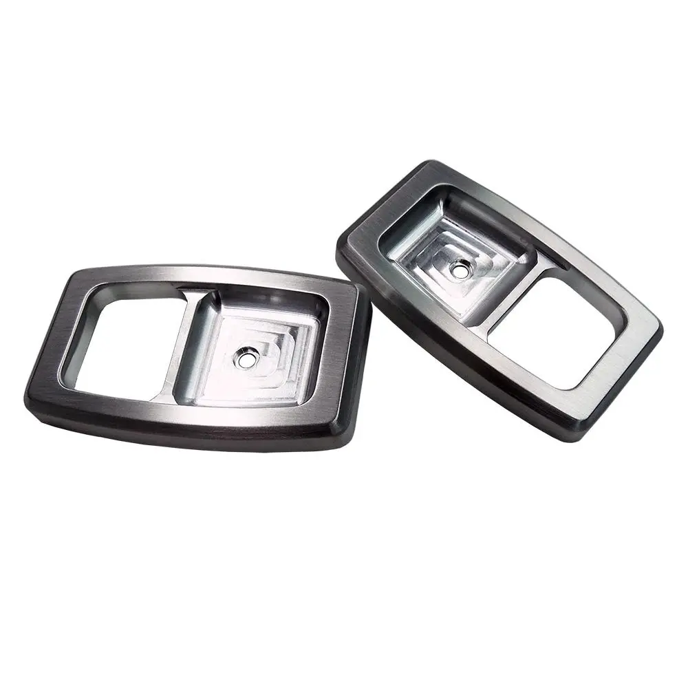 Upr 1987-1993 Ford Mustang Door Handle Bezels - Satin 1