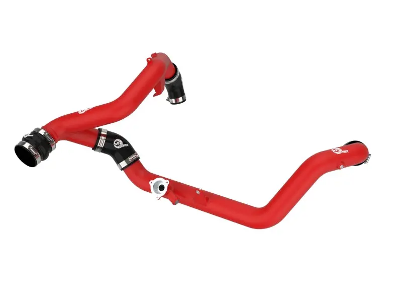 Afe Bladerunner 2-1/4 In Aluminum Hot Charge Pipe Black 20-23 Ford Explorer/Explorer St - Red 1