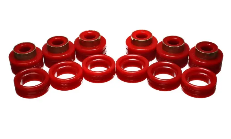 Energy Suspension 94-01 Dodge Ram 1500 / 94-02 Ram 2500/3500 Red Body (Cab) Mount Set 1