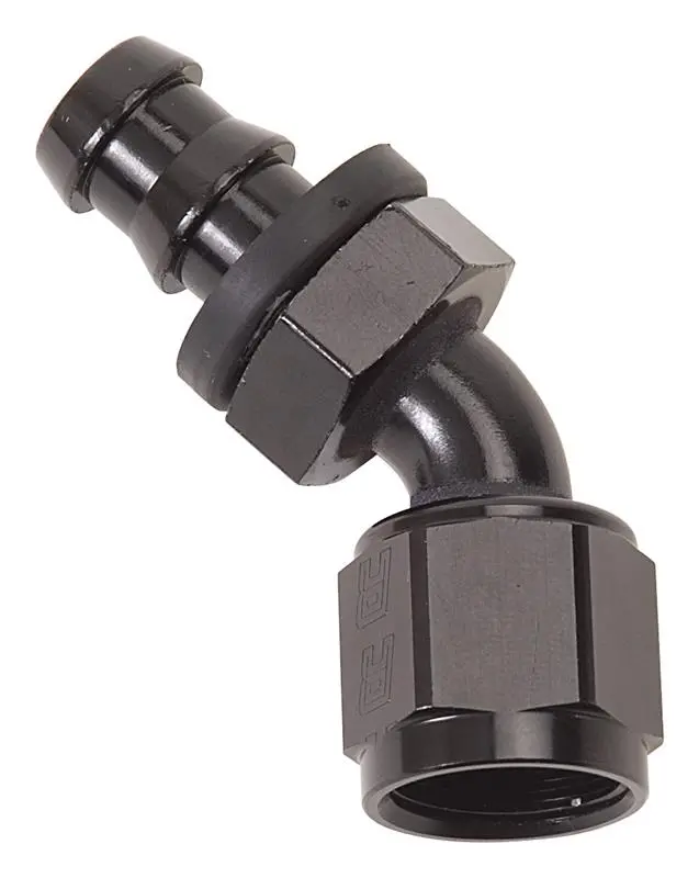 Russell Performance -10 An Twist-Lok 45 Degree Hose End (Black) 1