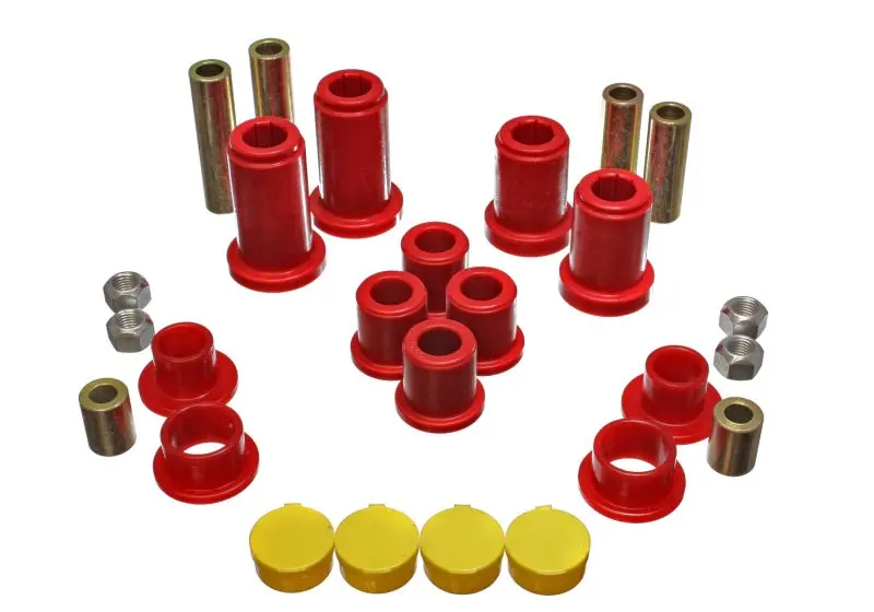 Energy Suspension 99-07 General Motors (Various) Red Front End Control Arm Bushing Set 1