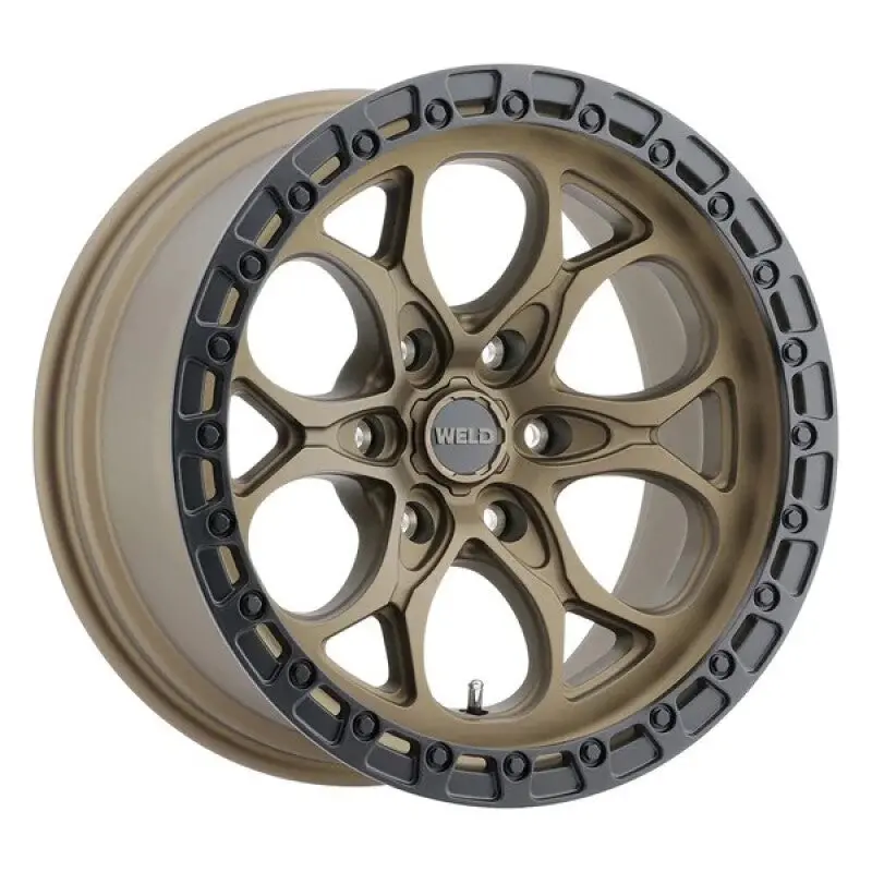 Weld Racing Ledge 6 W106 Wheel 18X9 6X139.7 Et00 Bs 5.00 Satin Bronze | Satin Black Ring 106.1 1