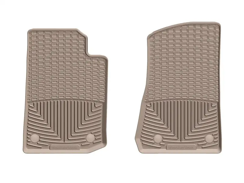 Weathertech 2020+ Jeep Gladiator Front Rubber Mats - Tan 1