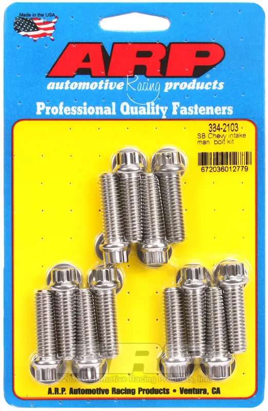 Arp Sb Chevy Intake Manifold Bolt Kit 1