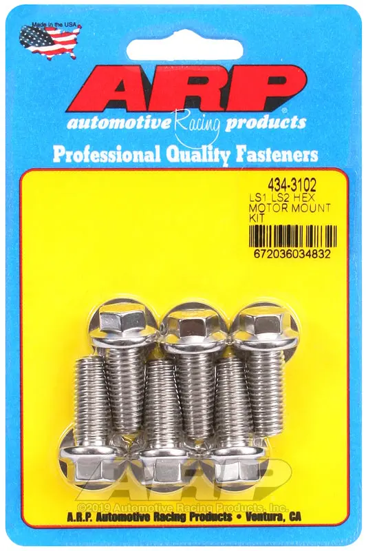 Arp Ls1 Ls2 Ss Hex Motor Mount Bolt Kit 1