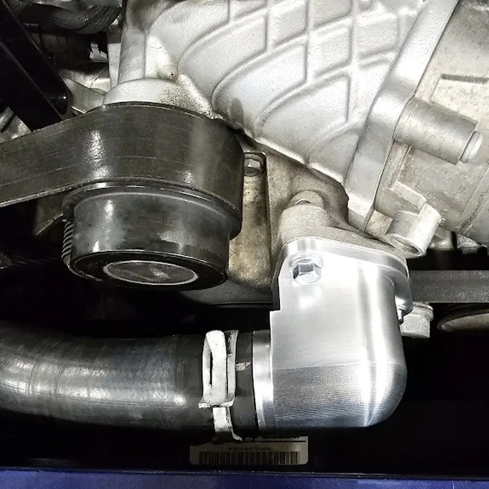 Upr 2015-2023 Hellcat Clocked Thermostat Housing-Black 1