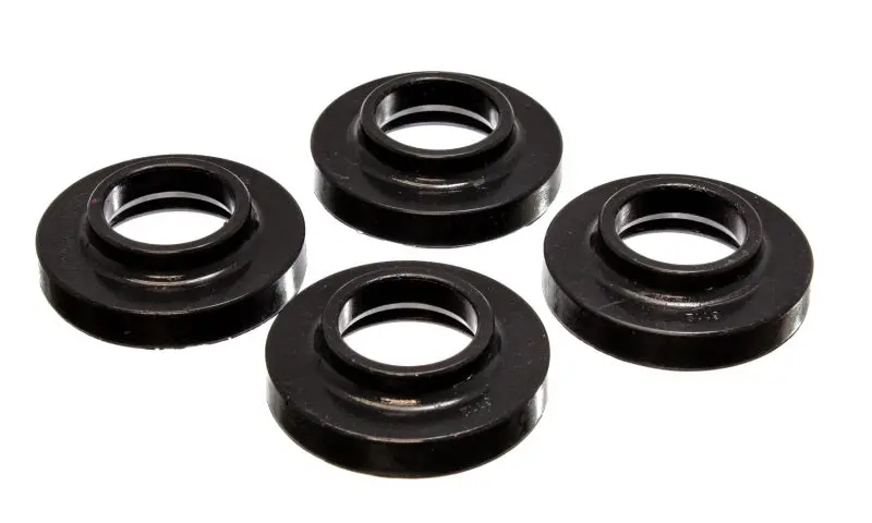 Energy Suspension 97-06 Jeep Wrangler Tj / 84-01 Cherokee Black Fr/Rear Coil Lift Isolator Set Of 4 1