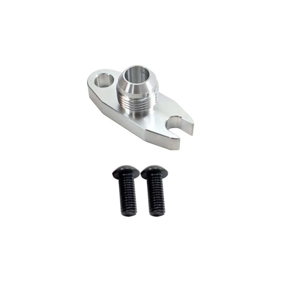 Upr T3 T4 T6 Mid Changefranmne Oil Drain Flange 10An W/Crowfoot & O-Ring 1