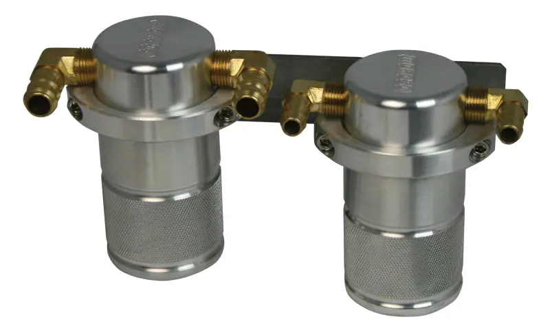 Moroso 04-07 Subaru Sti/06-07 Wrx Air/Oil Separator Catch Can - Small Body - Billet Aluminum 1