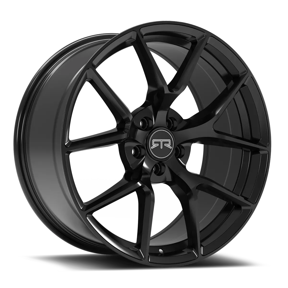 Rtr Tech 5 Gloss Black Wheel - Rear Only; 19X10.5; 5X4.50; 45Mm Offset - 2005-2022 Ford Mustang All 1