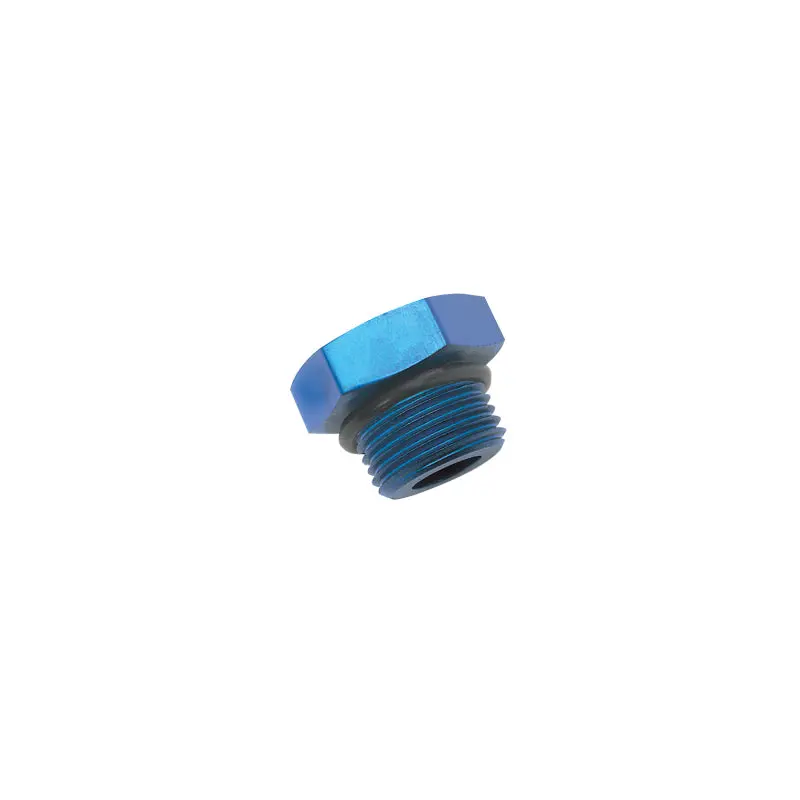 Russell Performance -8 An Straight Thread Plug (Blue) 2