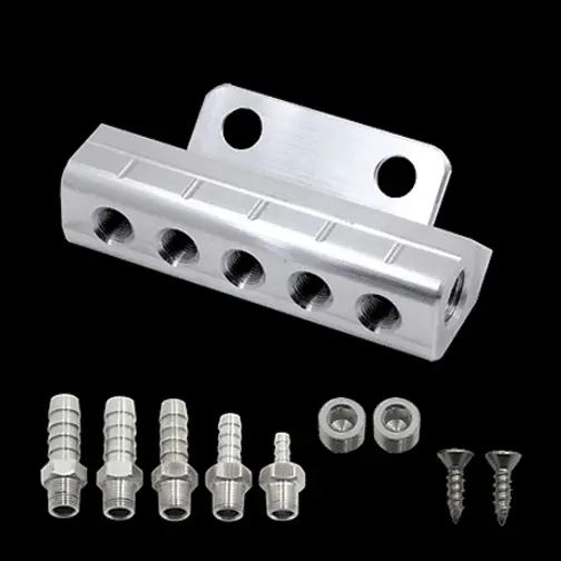 Upr 1986-1993 Billet Ford Mustang Vacuum Block Black 1