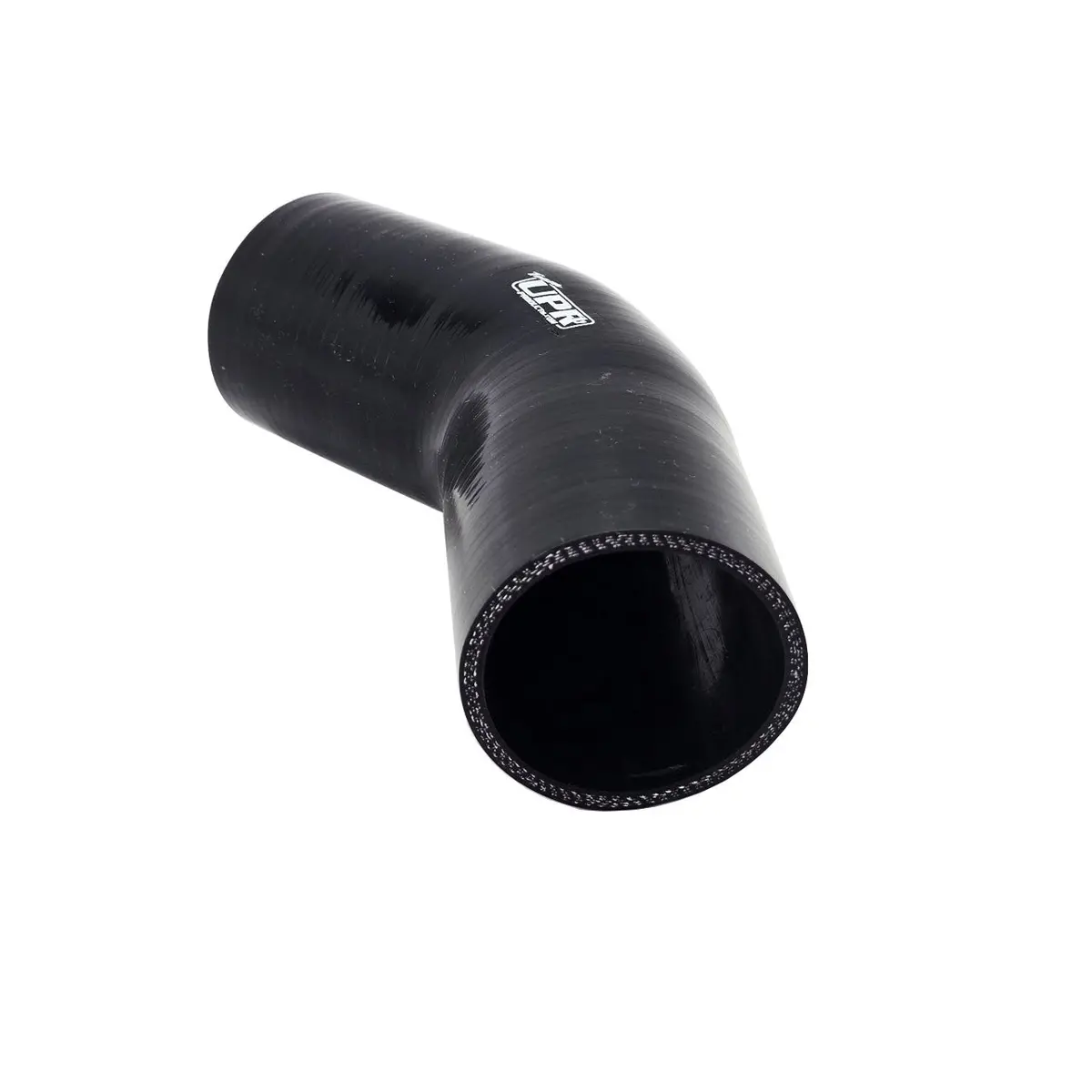 Upr Silicone 45 Elbow Coupler 2.50 -Black 1