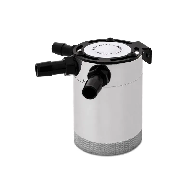 Mishimoto Compact Baffled Oil Catch Can - 3-Port - Polished 1