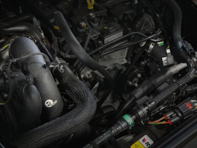 Afe 21-22 Ford Bronco L4-2.3L (T) Bladerunner Alum Hot/Cold Charge Pipe Kit - Black 2