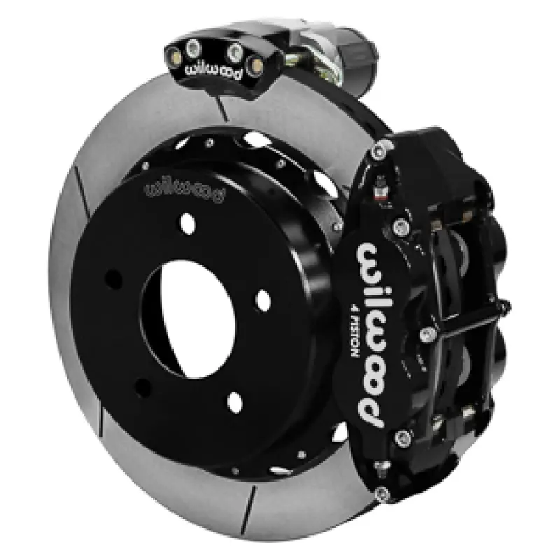 Wilwood 88-98 Gm C1500 Superlite Rear Electronic Parking Brake Kit 14In Rotor 3.25In Offset - Blk 1