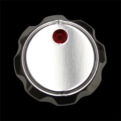 Upr 1989-2004 Ford Mustang Climate Control Knob - Polished/Blue, Green Or Red 1