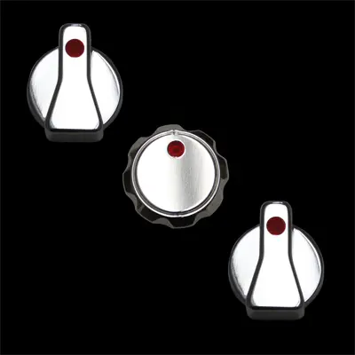 Upr Regular Air Conditioning Knobs W/Cc - Polished Or Satin In Blue, Green, Red Or Clear 1989-2004 Ford Mustang Ford Mustang F-250 F-350 Ford Ranger 1