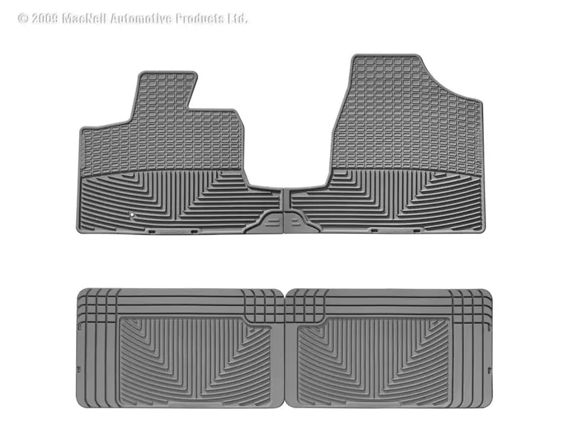 Wt Rubber Mats - Rear - Grey 1